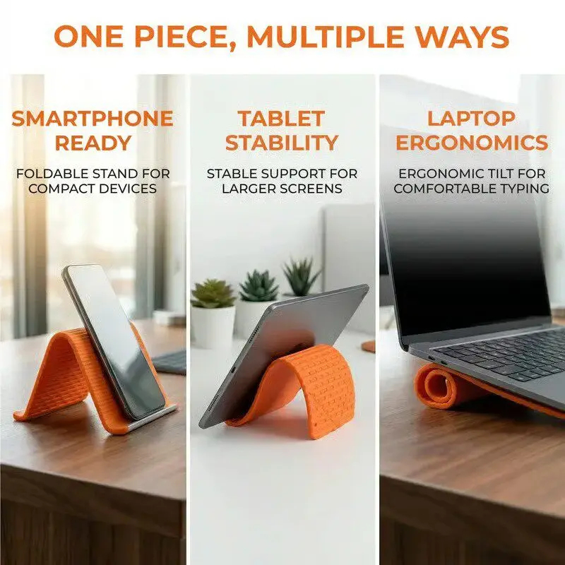 Silicone Foldable Phone Stand  - Tablet Accessories Gifts recension och pris