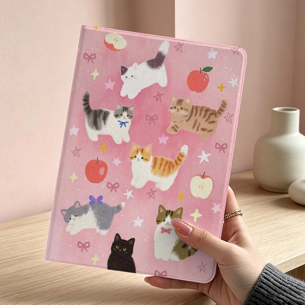 Art Pink Cat Pattern Soft For  - Samsung Tablet S11 Accessories recension och pris