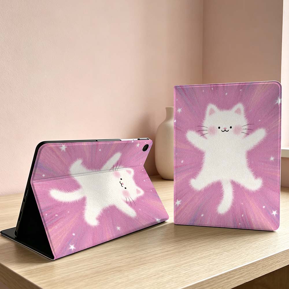 Art Pink Cat Pattern Soft For  - Samsung Tablet S11 Accessories recension och pris