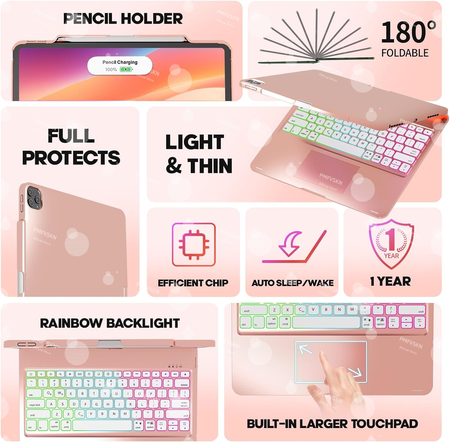 360° Magic Keyboard Case For i - Tablet Keyboard Case recension och pris