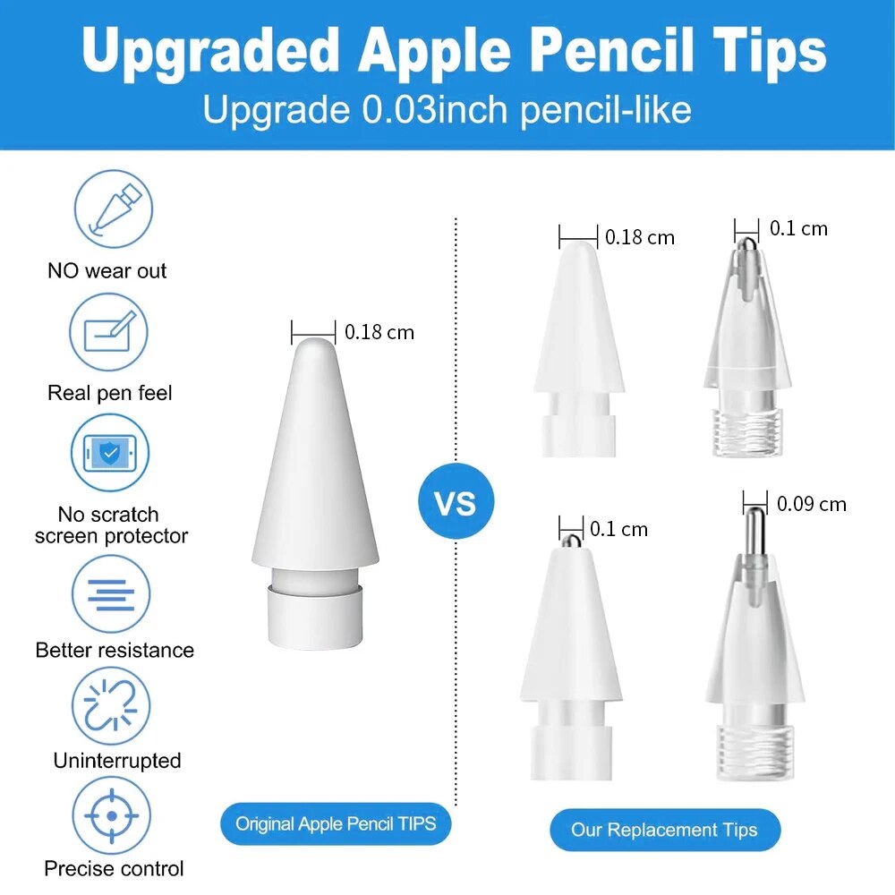 For Apple Pencil Pen Nib Penci - Tablet Drawing Accessories recension och pris