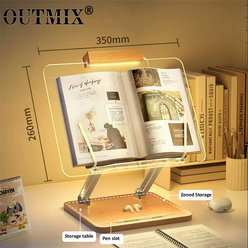 Wooden Reading Stand with Ligh - Laptop Tablet Accessories recension och pris
