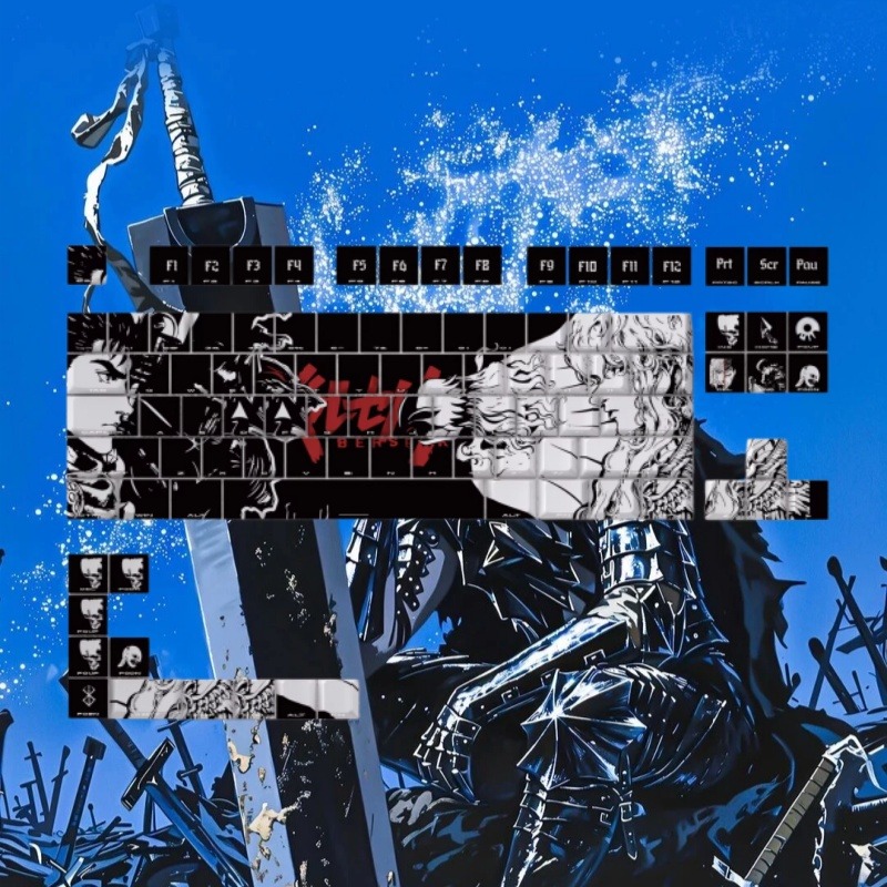 BERSERK Theme Anime Keycap 98  - Tablet Accessories Gifts recension och pris