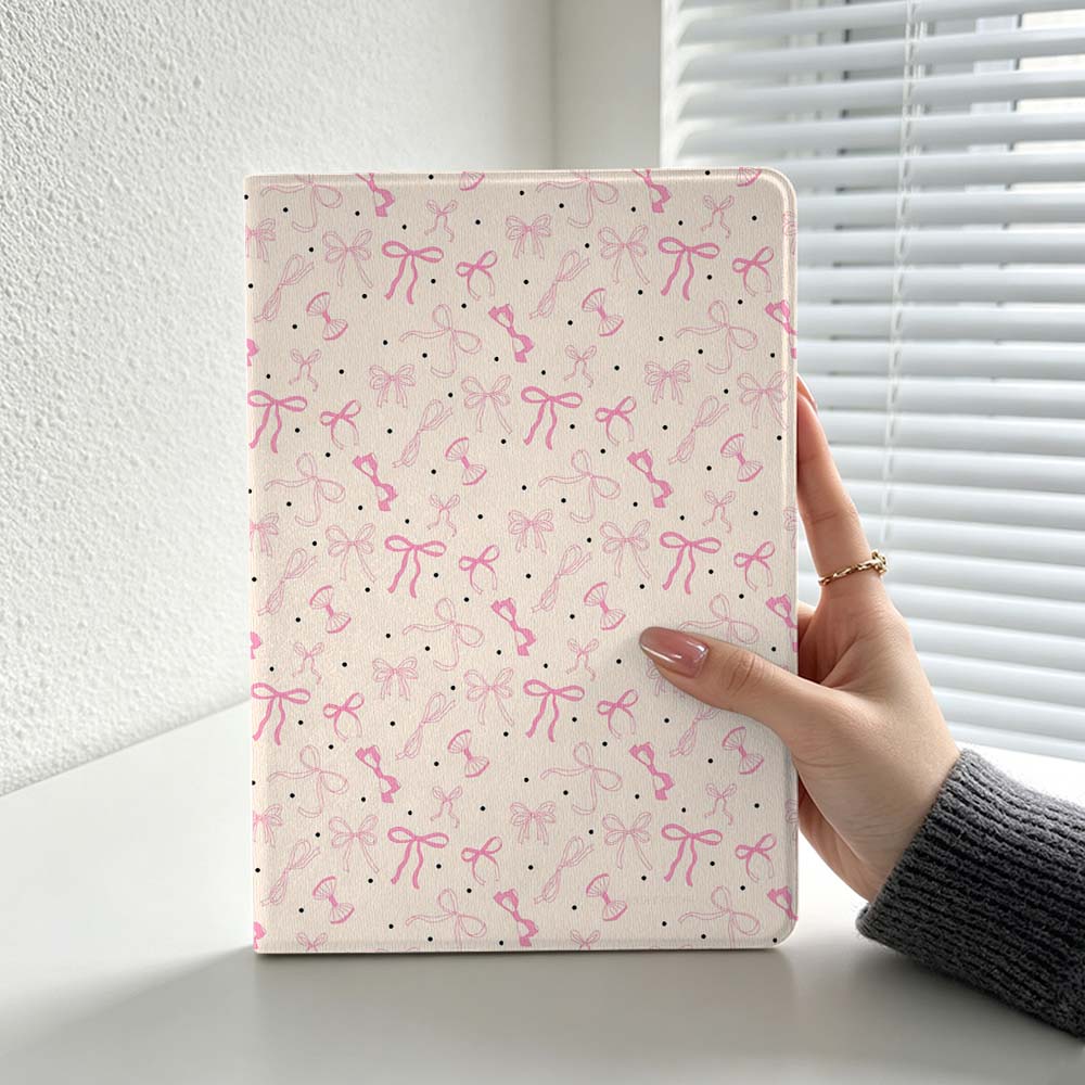 Minimalist Pink Bow Pattern Fo - Lenovo Tablet M10 Accessories recension och pris