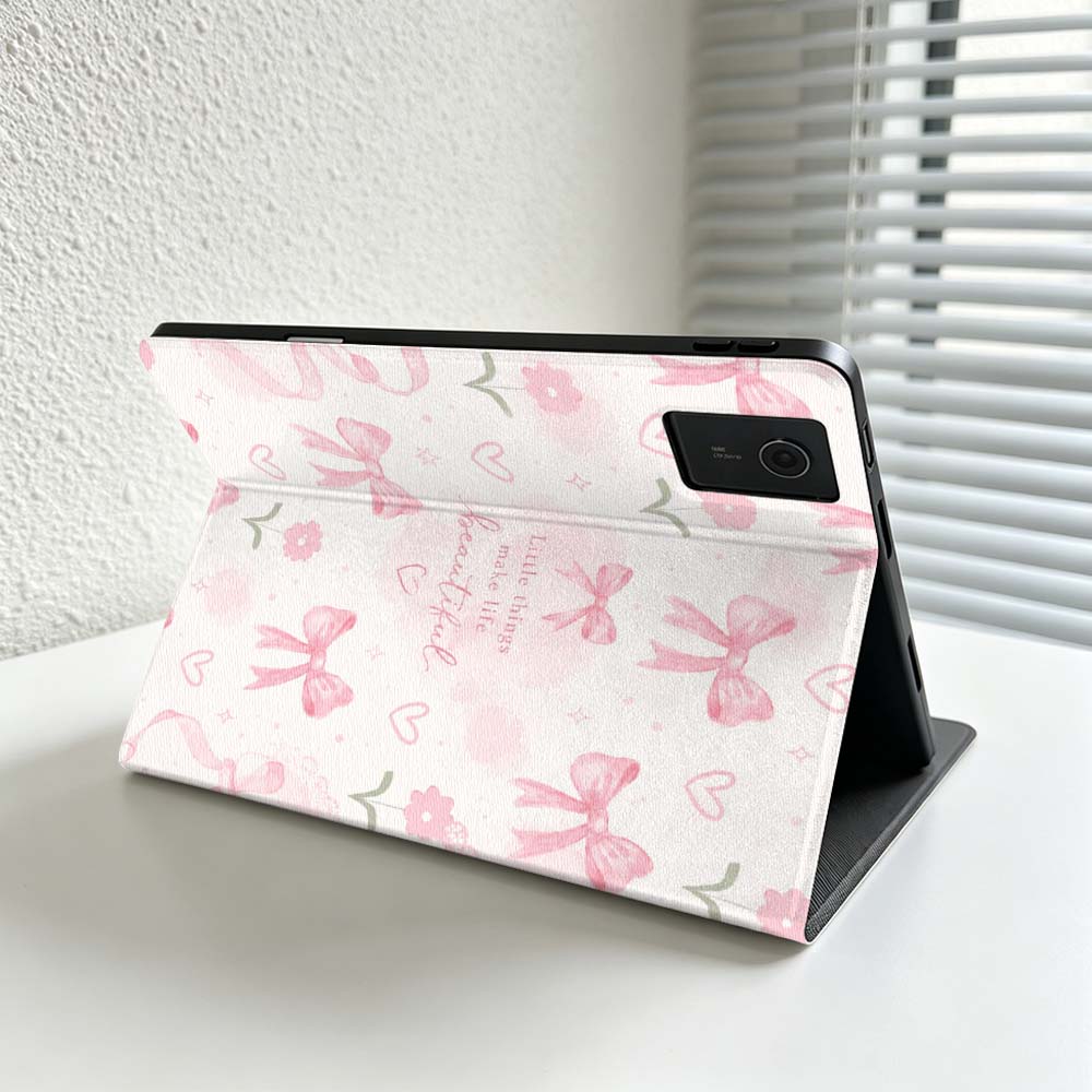 Minimalist Pink Bow Pattern Fo - Lenovo Tablet M10 Accessories recension och pris