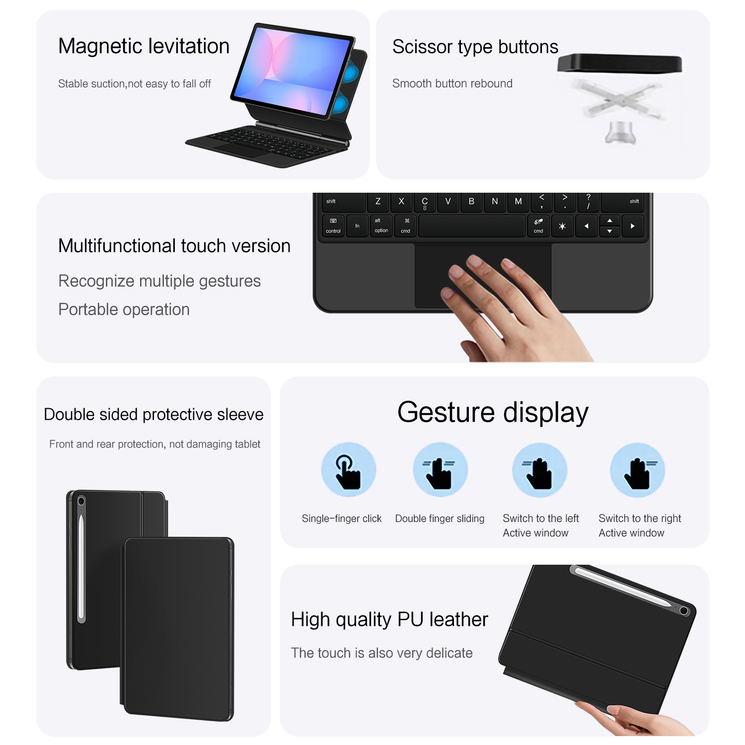 Magic Keyboard for Samsung Gal - Tablet Keyboard Case recension och pris